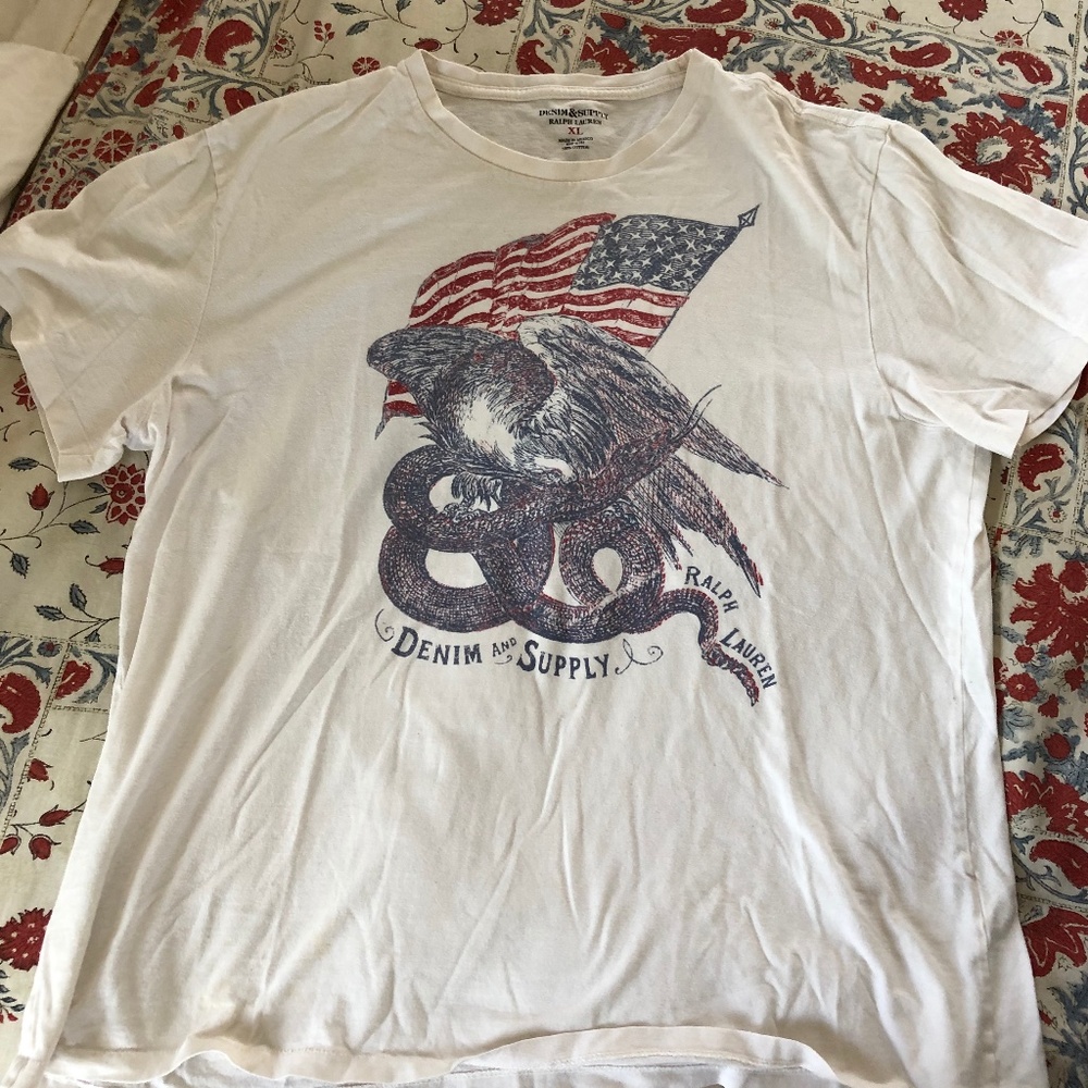 Denim and Supply Eagle and snake T shirt Sz XL